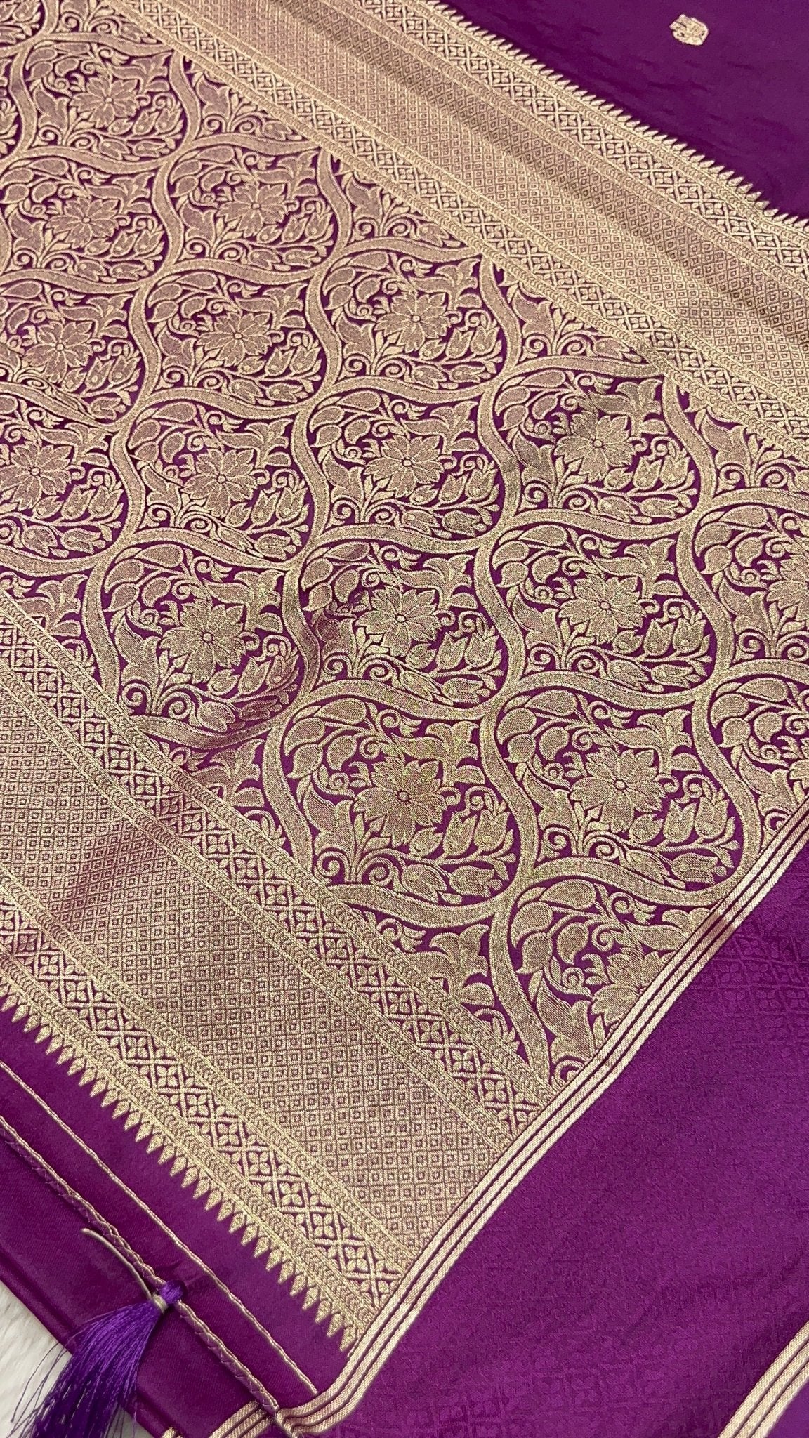 Spun Silk Saree - Kanjeevaram Silk Mandir