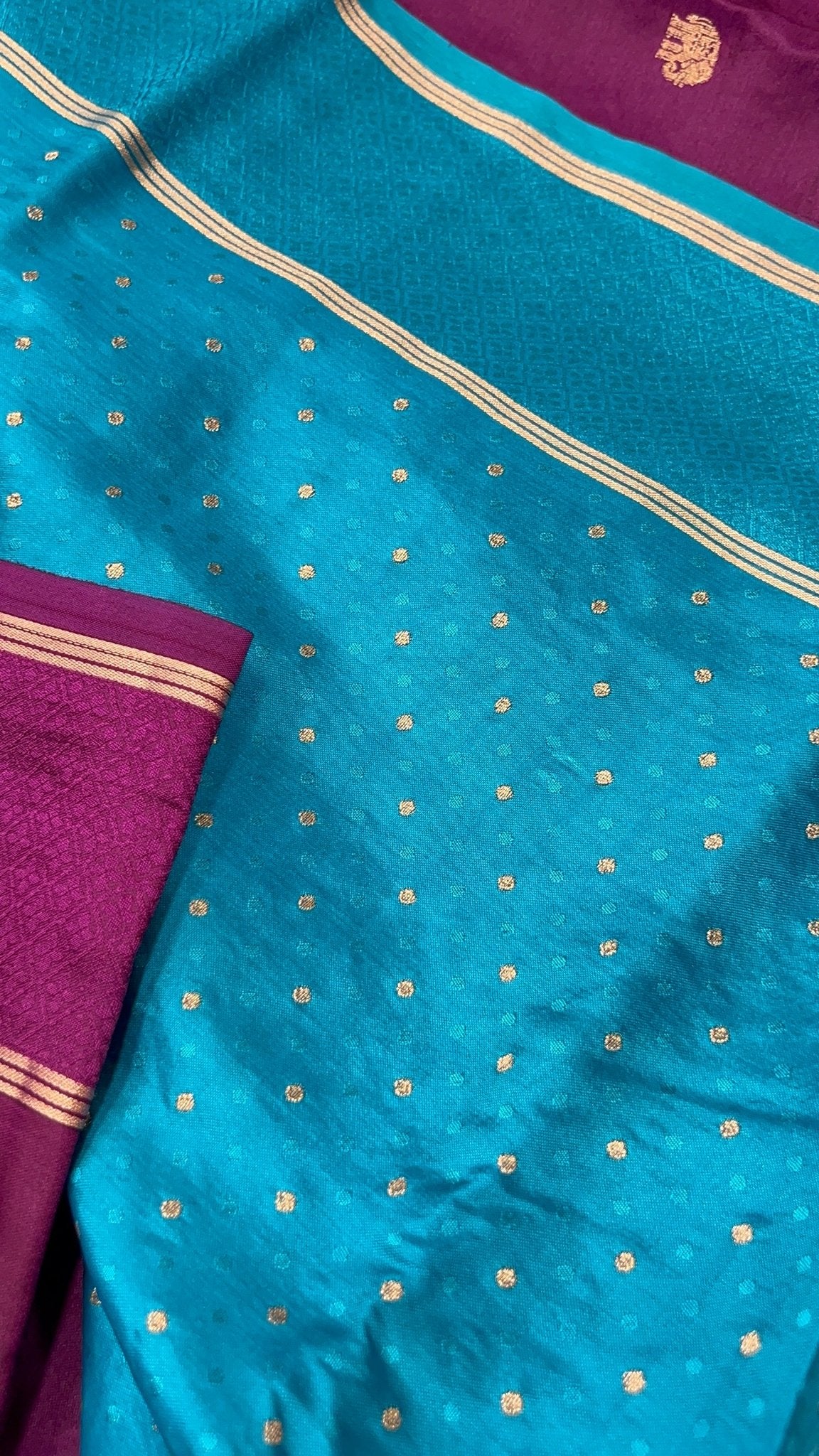 Spun Silk Saree - Kanjeevaram Silk Mandir