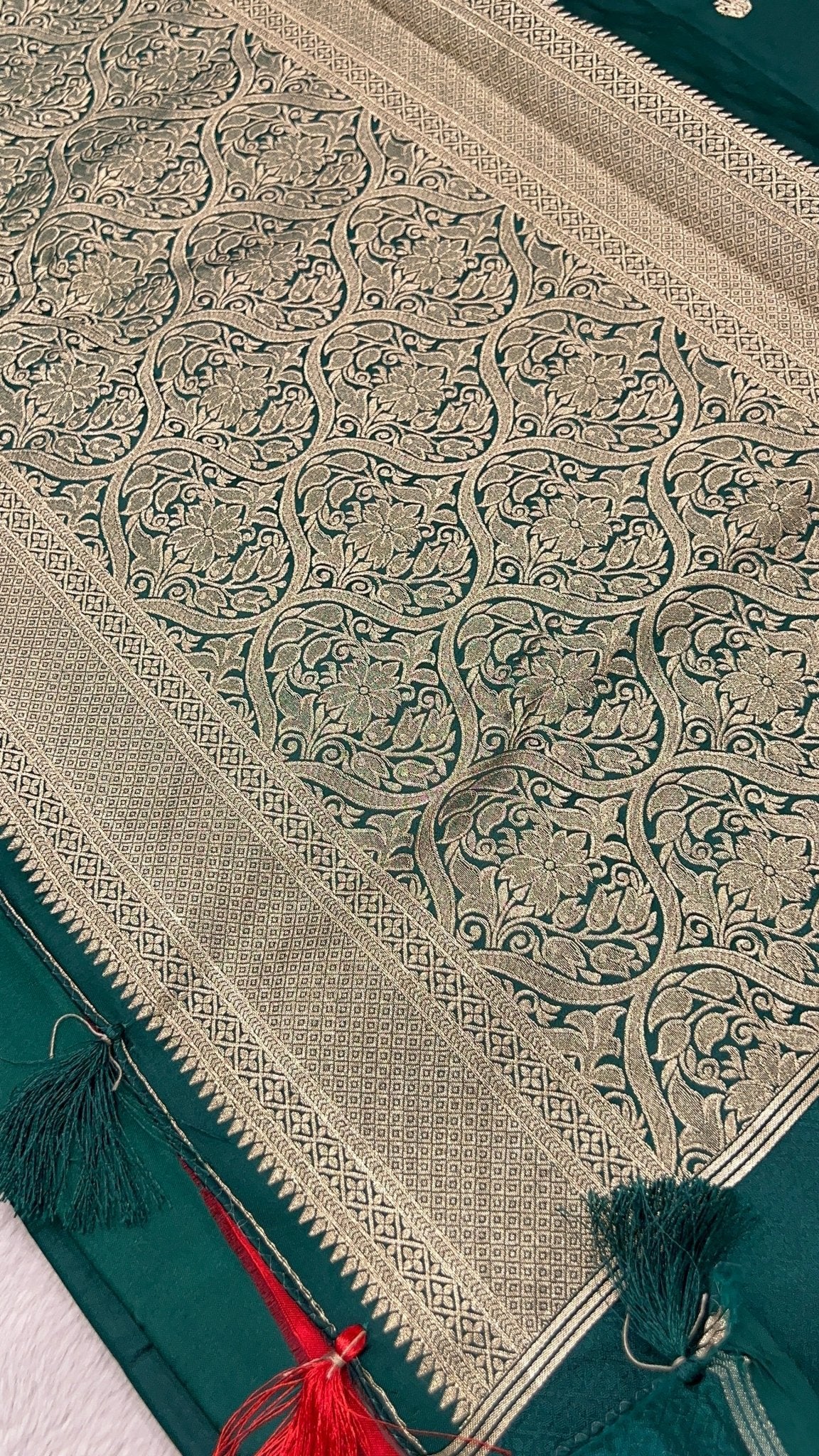 Spun Silk Saree - Kanjeevaram Silk Mandir