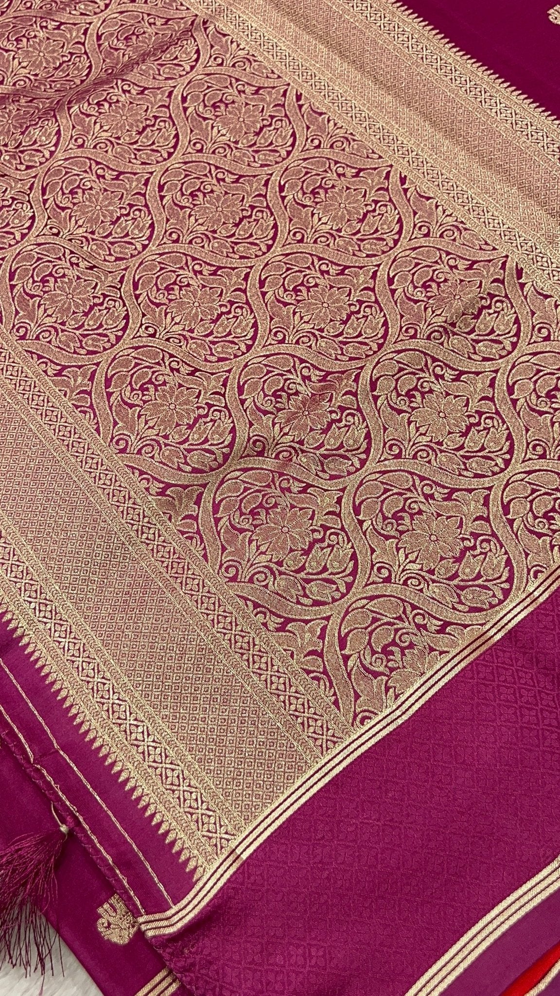 Spun Silk Saree - Kanjeevaram Silk Mandir