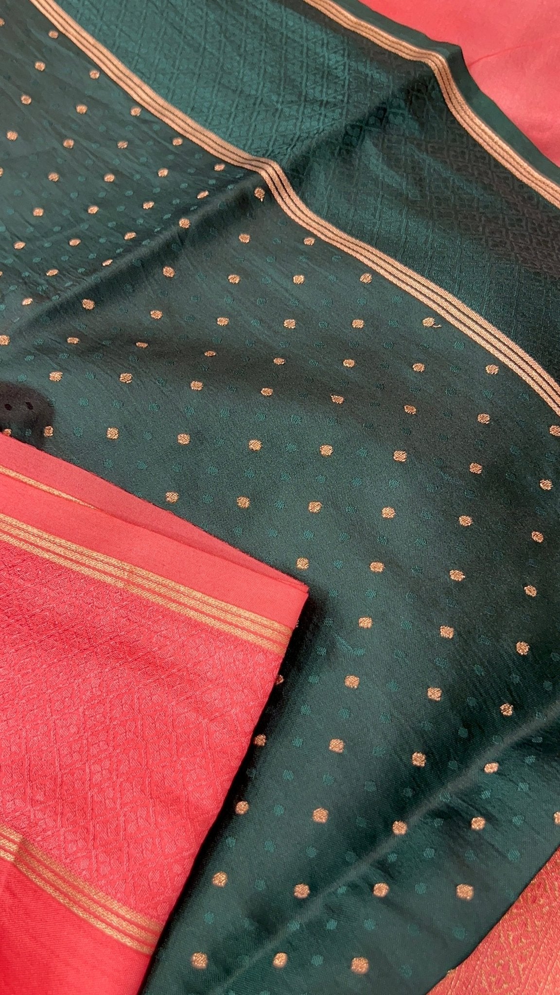 Spun Silk Saree - Kanjeevaram Silk Mandir