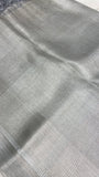Tissue Organza Saree (Silver) - Kanjeevaram Silk Mandir